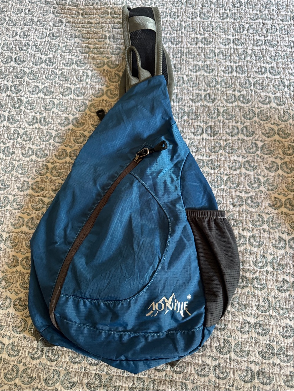 Blue Crossbody Sling Bag by - Lightweight Everyday Carry